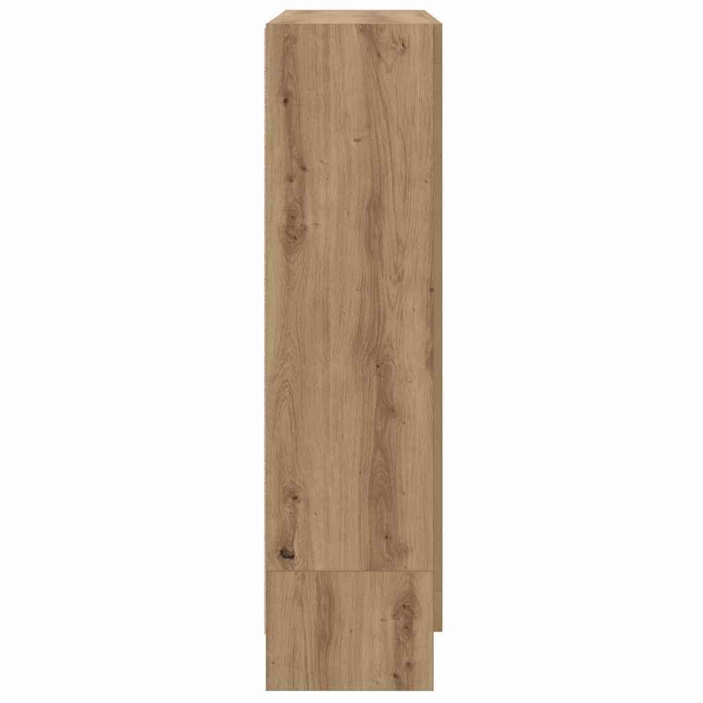 vidaXL Bibliothèque Chêne artisan 82,5x30,5x115 cm Bois d'ingénierie
