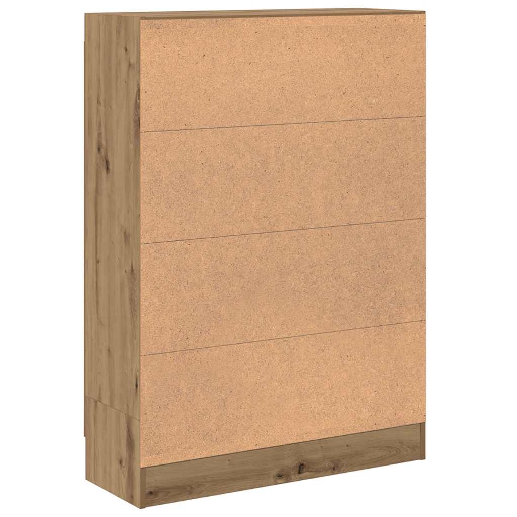 vidaXL Bibliothèque Chêne artisan 82,5x30,5x115 cm Bois d'ingénierie