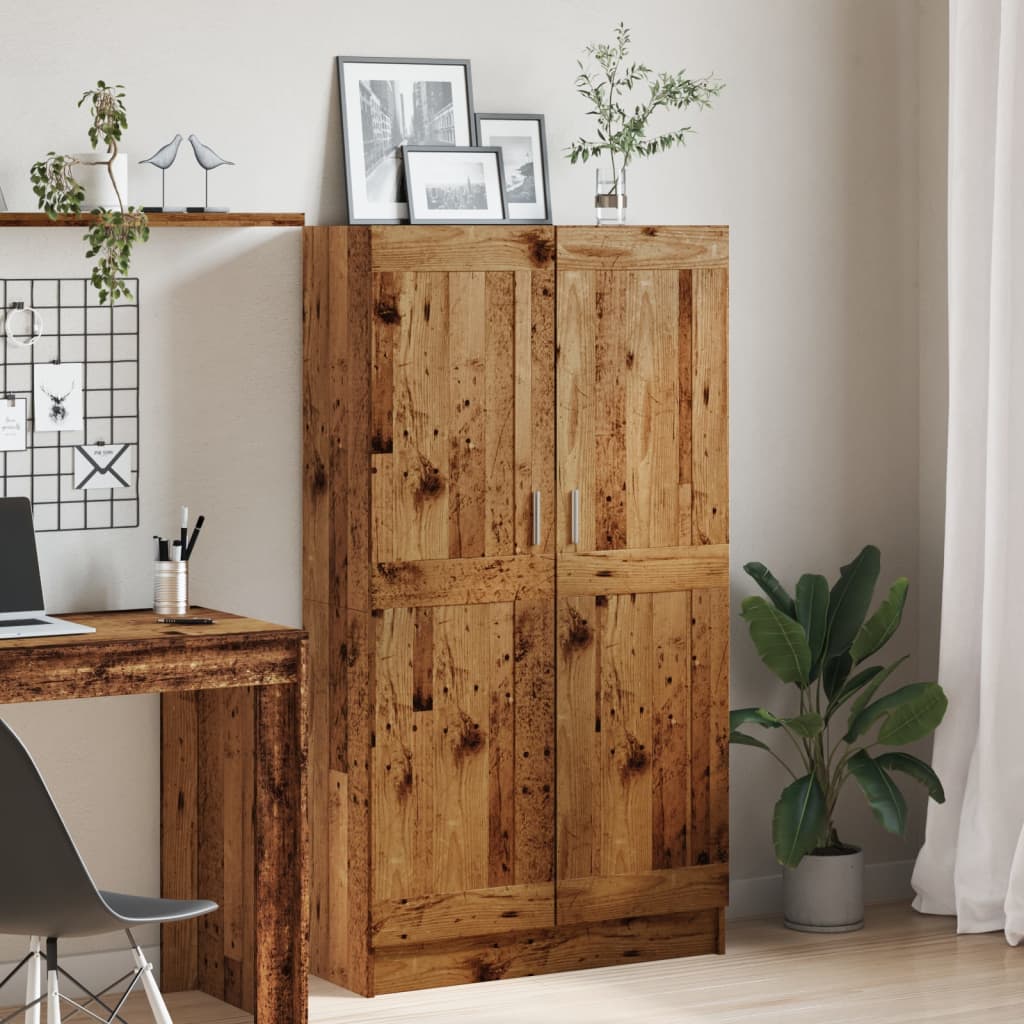 vidaXL Bibliothèque aspect bois recyclé 82,5x30,5x150 cm bois d'ingénierie