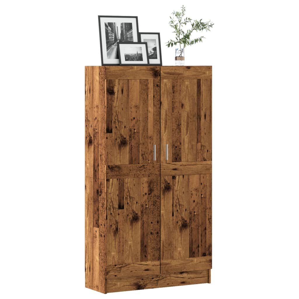 vidaXL Bibliothèque aspect bois recyclé 82,5x30,5x150 cm bois d'ingénierie