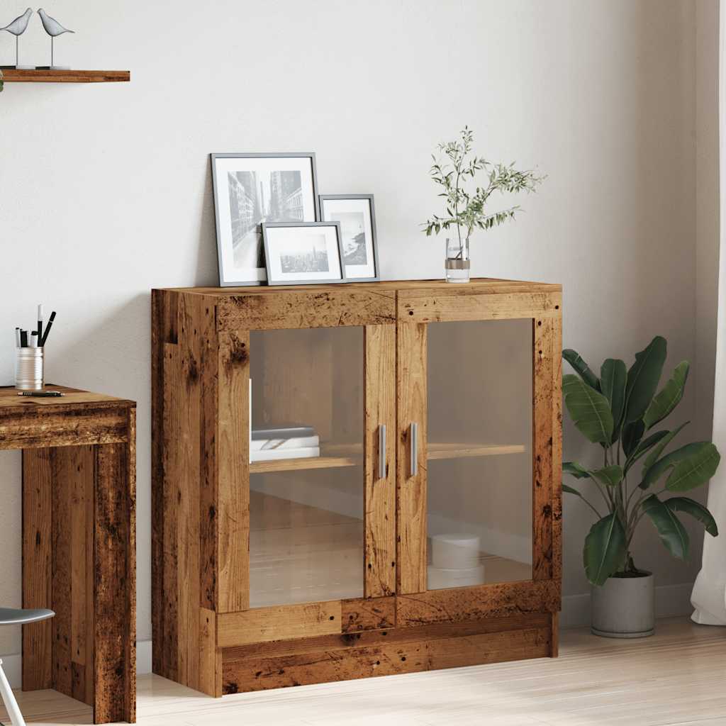 vidaXL Bücherschrank Altholz-Optik 82,5x30,5x80 cm Holzwerkstoff