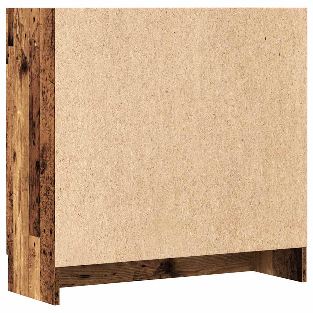 vidaXL Bücherschrank Altholz-Optik 82,5x30,5x80 cm Holzwerkstoff
