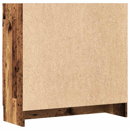 vidaXL Bücherschrank Altholz-Optik 82,5x30,5x80 cm Holzwerkstoff