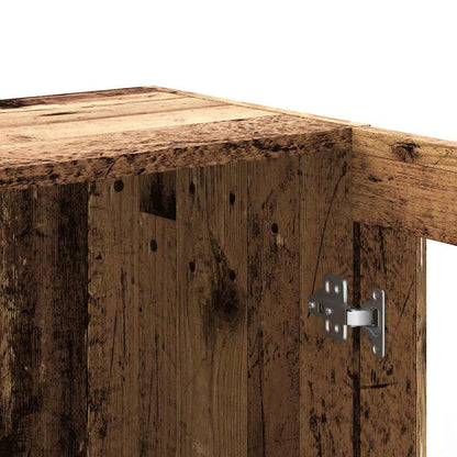 vidaXL Bücherschrank Altholz-Optik 82,5x30,5x80 cm Holzwerkstoff