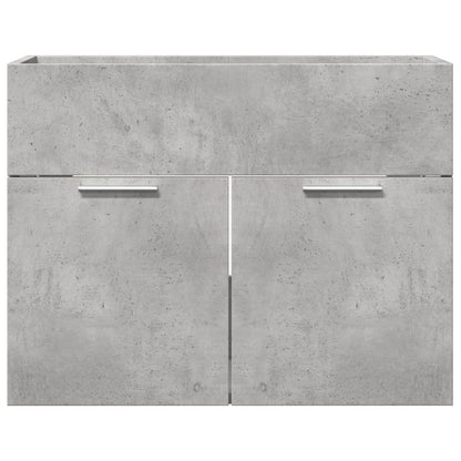 vidaXL Waschbeckenunterschrank Betongrau 60x38,5x46 cm Holzwerkstoff