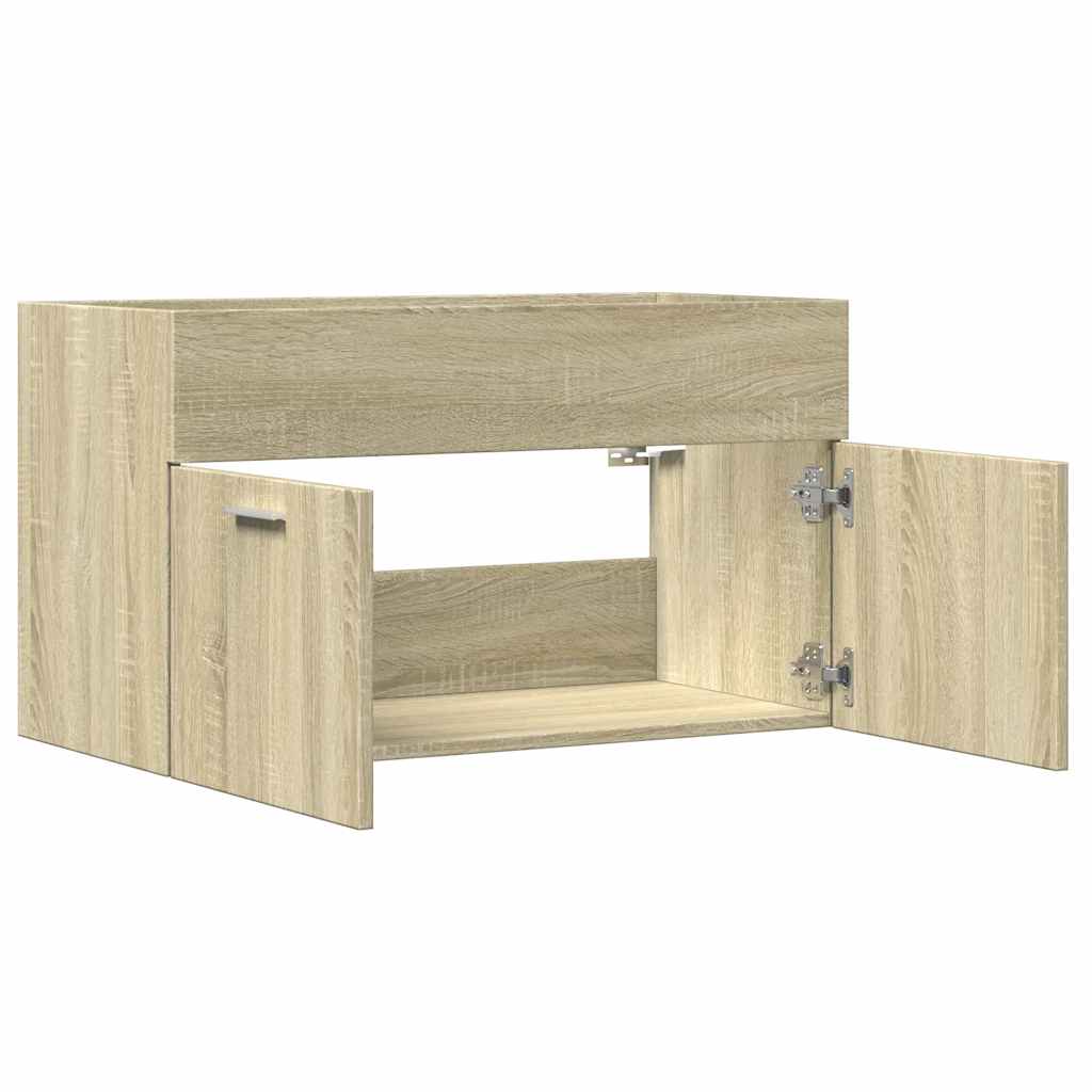 Meuble sous-lavabo vidaXL chêne Sonoma 80x38,5x46 cm bois d'ingénierie