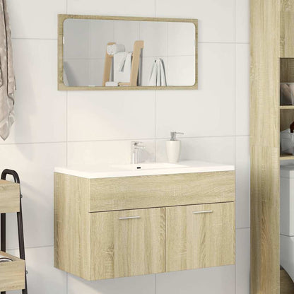 Meuble sous-lavabo vidaXL chêne Sonoma 80x38,5x46 cm bois d'ingénierie