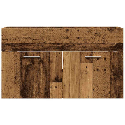 vidaXL Meuble sous-vasque aspect bois de récupération 80x38,5x46 cm