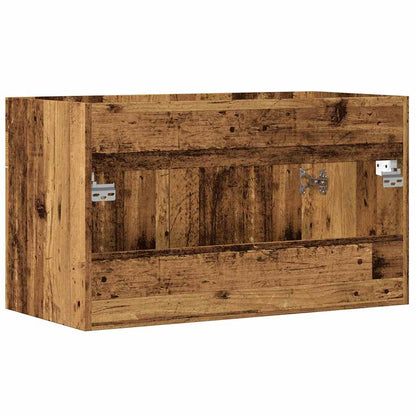 vidaXL Meuble sous-vasque aspect bois de récupération 80x38,5x46 cm