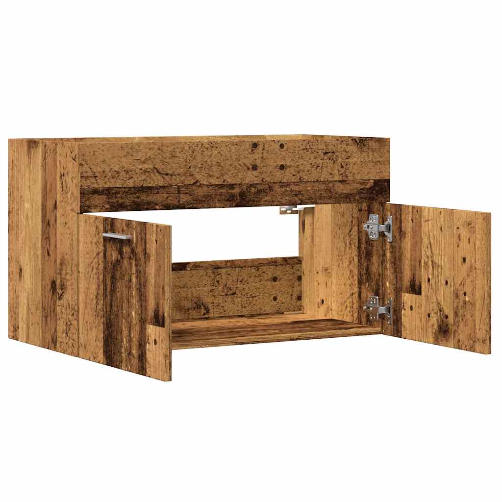 vidaXL Meuble sous-vasque aspect bois de récupération 80x38,5x46 cm