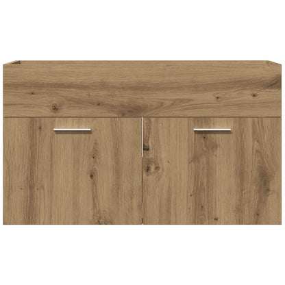 vidaXL Meuble sous-vasque chêne Artisan 80x38,5x46 cm bois d'ingénierie