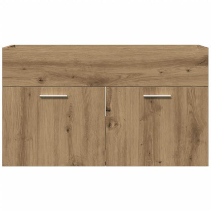 vidaXL Waschbeckenunterschrank Artisan-Eiche 90x38,5x46 Holzwerkstoff