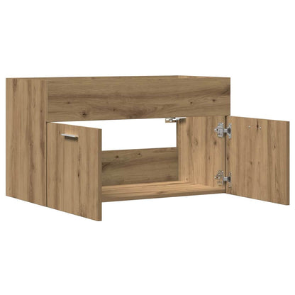 Waschbeckenunterschrank Artisan-Eiche 90x38,5x46 Holzwerkstoff