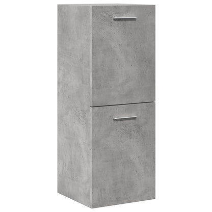 vidaXL Meuble haut de salle de bain gris béton 30x30x80 cm Bois d'ingénierie