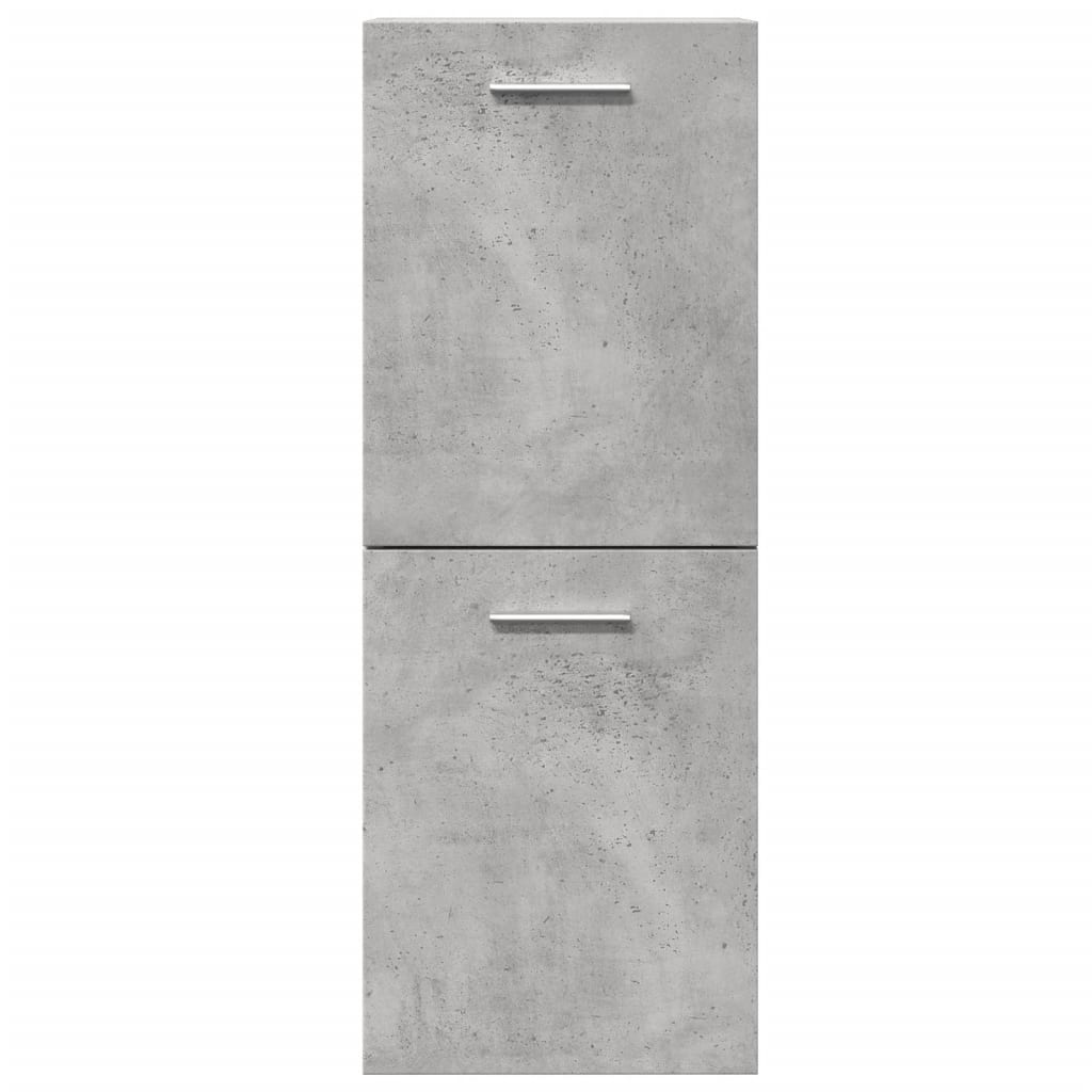 vidaXL Meuble haut de salle de bain gris béton 30x30x80 cm Bois d'ingénierie