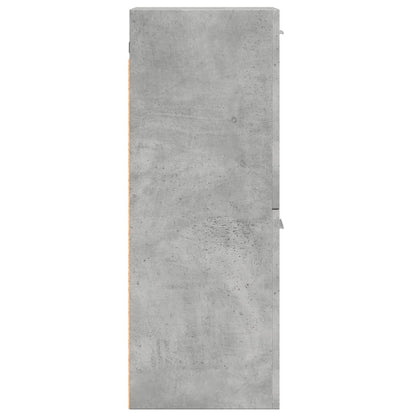 vidaXL Meuble haut de salle de bain gris béton 30x30x80 cm Bois d'ingénierie