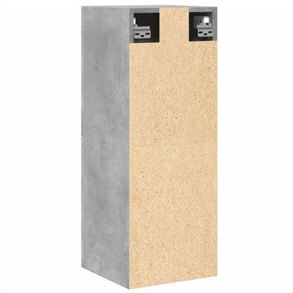 vidaXL Meuble haut de salle de bain gris béton 30x30x80 cm Bois d'ingénierie