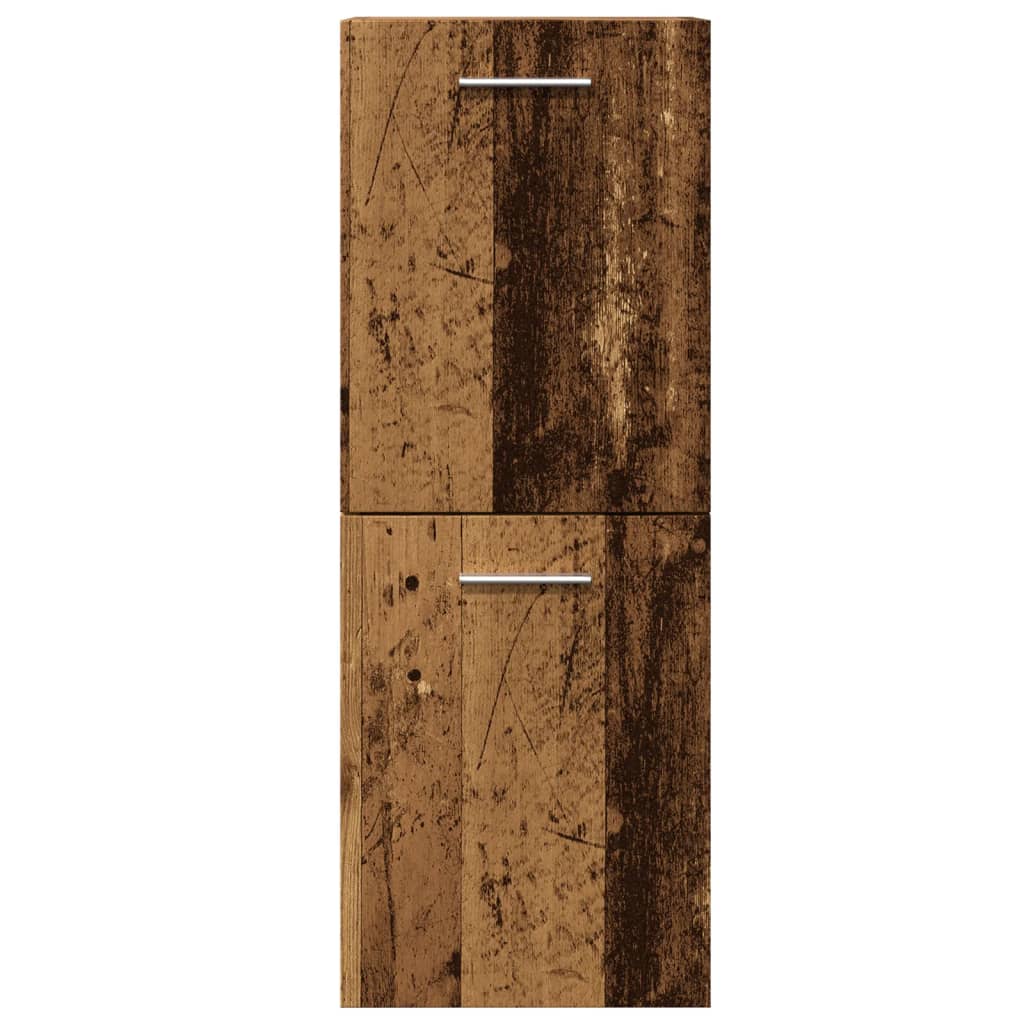 vidaXL Meuble haut de salle de bain aspect bois de récupération 30x30x80 cm Bois d'ingénierie