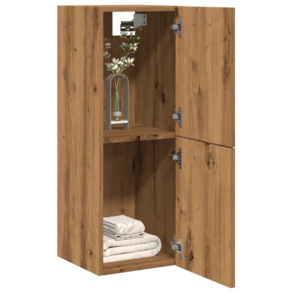 vidaXL Bad-Hängeschrank Artisan-Eiche 30x30x80 cm Holzwerkstoff
