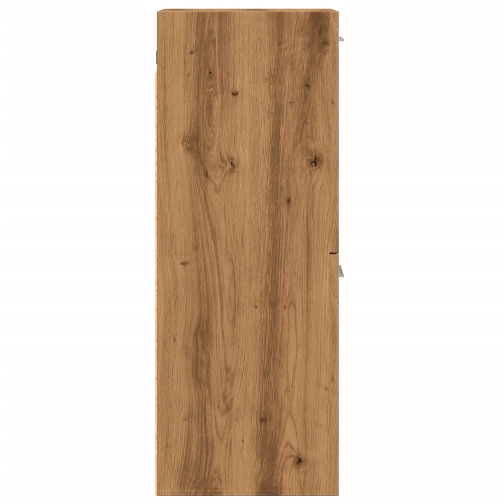 vidaXL Bad-Hängeschrank Artisan-Eiche 30x30x80 cm Holzwerkstoff