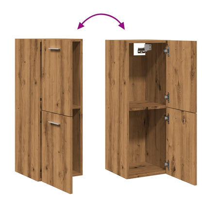 vidaXL Bad-Hängeschrank Artisan-Eiche 30x30x80 cm Holzwerkstoff