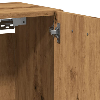 vidaXL Bad-Hängeschrank Artisan-Eiche 30x30x80 cm Holzwerkstoff