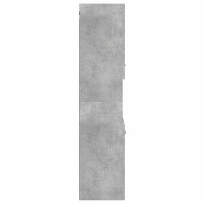 vidaXL Armoire haute de salle de bain gris béton 30x30x130 cm bois d'ingénierie