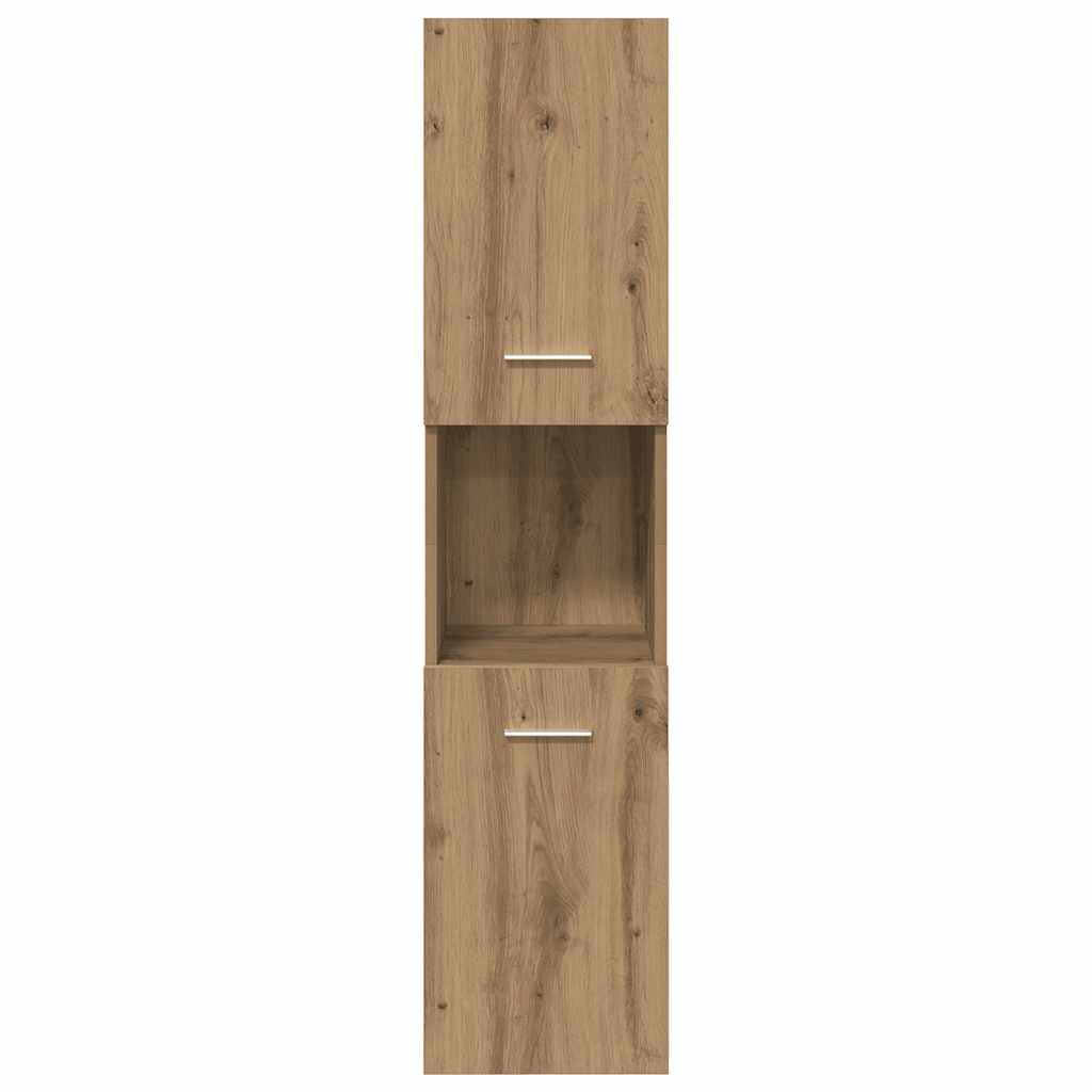 vidaXL Meuble haut de salle de bain chêne Artisan 30x30x130 cm bois d'ingénierie