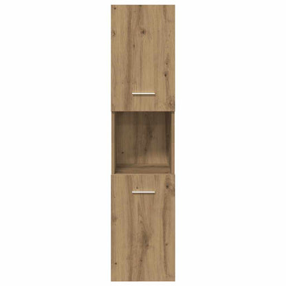 vidaXL Meuble haut de salle de bain chêne Artisan 30x30x130 cm bois d'ingénierie