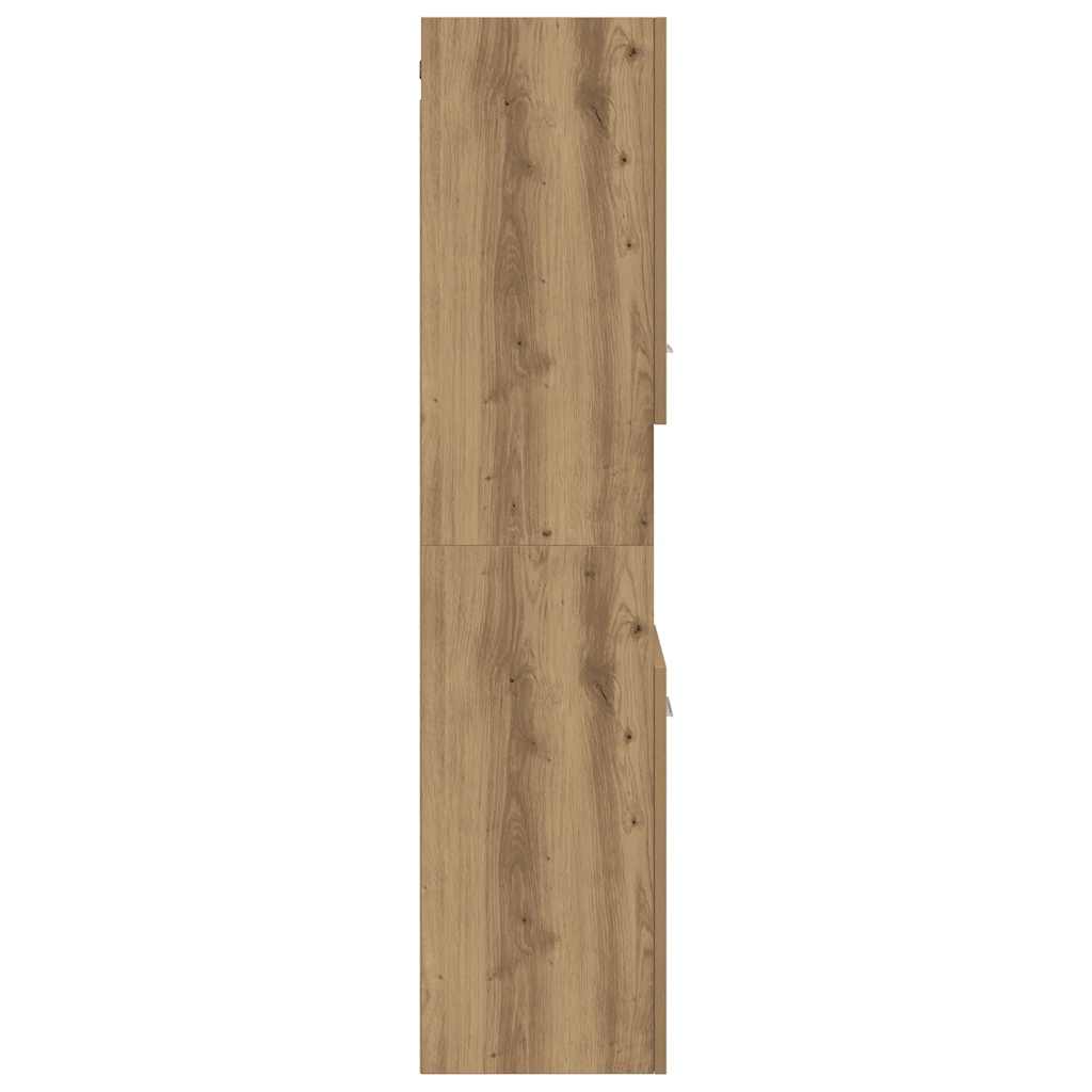 Bad-Hängeschrank Artisan-Eiche 30x30x130 cm Holzwerkstoff