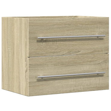 Meuble sous-vasque vidaXL chêne Sonoma 60x38,5x48cm en bois d'ingénierie