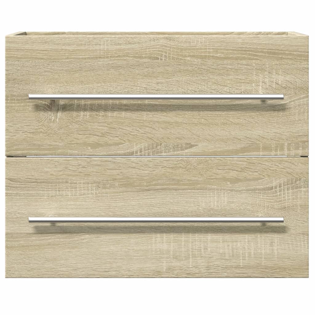 Meuble sous-vasque vidaXL chêne Sonoma 60x38,5x48cm en bois d'ingénierie