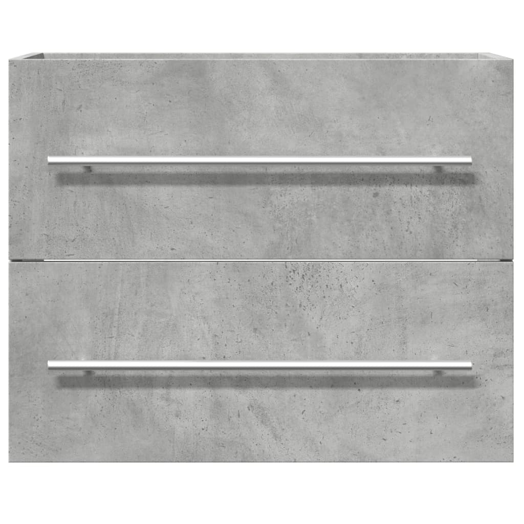 vidaXL Waschbeckenunterschrank Betongrau 60x38,5x48 cm Holzwerkstoff