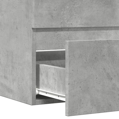 vidaXL Badschrank Betongrau 60x38,5x45 cm Holzwerkstoff