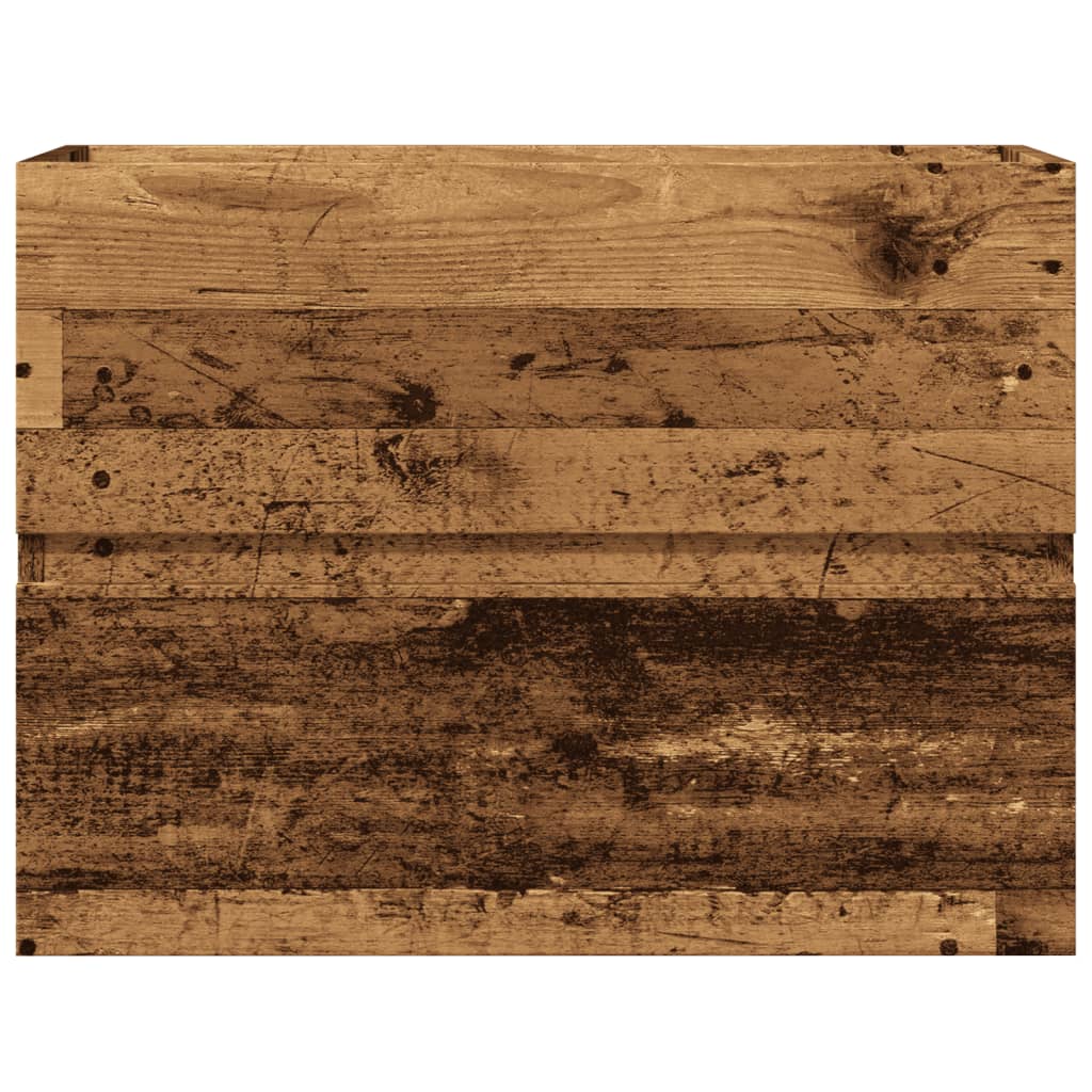 vidaXL Badschrank Altholz-Optik 60x38,5x45 cm Holzwerkstoff