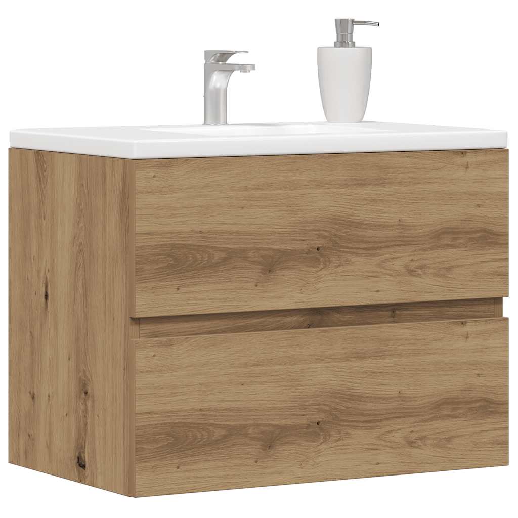 vidaXL Badschrank Artisan-Eiche 60x38,5x45 cm Holzwerkstoff