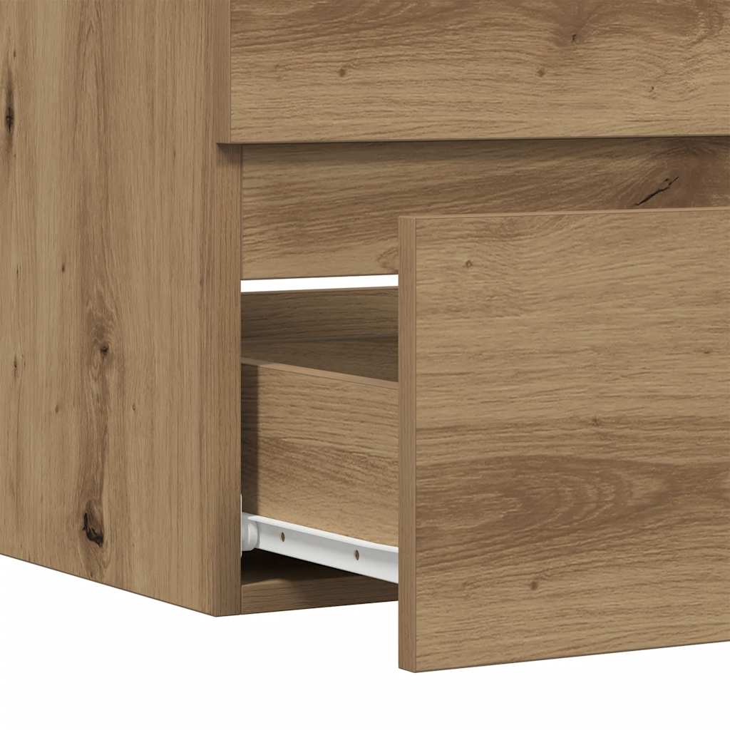 vidaXL Badschrank Artisan-Eiche 60x38,5x45 cm Holzwerkstoff