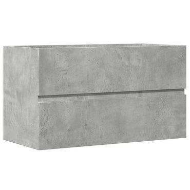 vidaXL Bad-Hängeschrank Betongrau 80x38,5x45 cm Holzwerkstoff