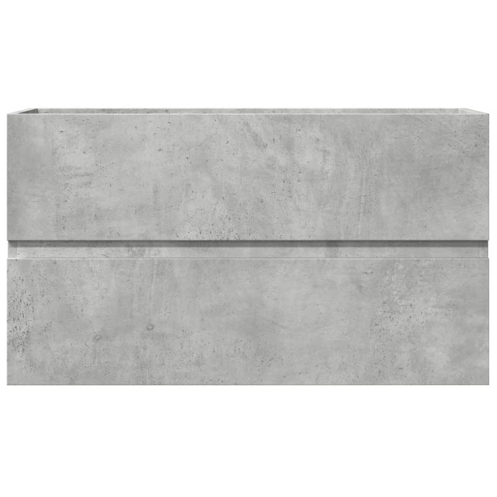 vidaXL Bad-Hängeschrank Betongrau 80x38,5x45 cm Holzwerkstoff