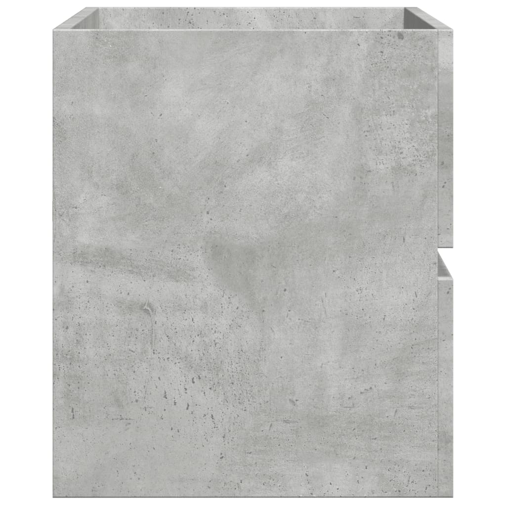 vidaXL Bad-Hängeschrank Betongrau 80x38,5x45 cm Holzwerkstoff
