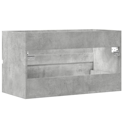 vidaXL Bad-Hängeschrank Betongrau 80x38,5x45 cm Holzwerkstoff