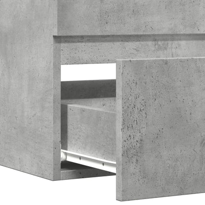 vidaXL Bad-Hängeschrank Betongrau 80x38,5x45 cm Holzwerkstoff