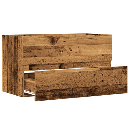 vidaXL Bad-Hängeschrank Altholz-Optik 80x38,5x45 cm Holzwerkstoff