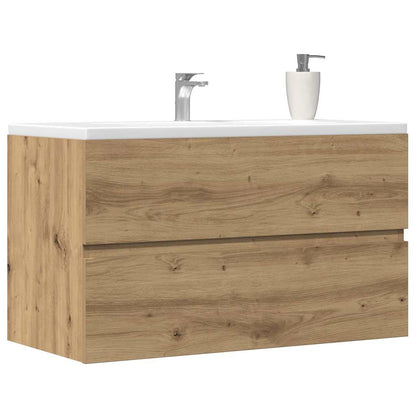 vidaXL Bad-Hängeschrank Artisan-Eiche 80x38,5x45 cm Holzwerkstoff