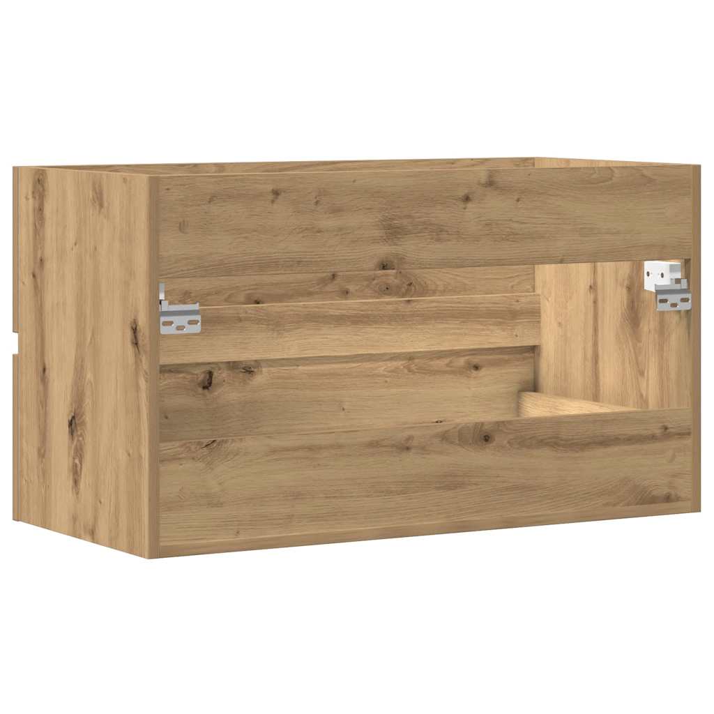 vidaXL Bad-Hängeschrank Artisan-Eiche 80x38,5x45 cm Holzwerkstoff