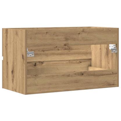 vidaXL Bad-Hängeschrank Artisan-Eiche 80x38,5x45 cm Holzwerkstoff