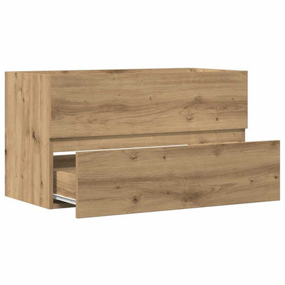 vidaXL Bad-Hängeschrank Artisan-Eiche 80x38,5x45 cm Holzwerkstoff
