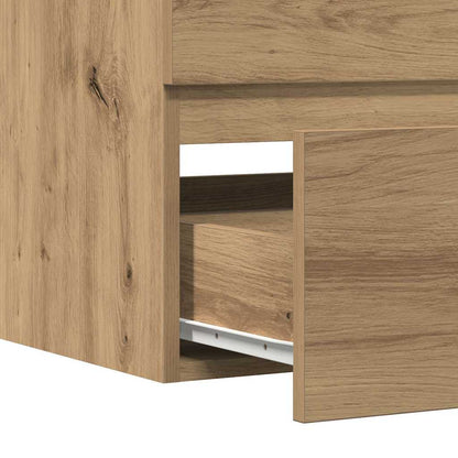 vidaXL Bad-Hängeschrank Artisan-Eiche 80x38,5x45 cm Holzwerkstoff