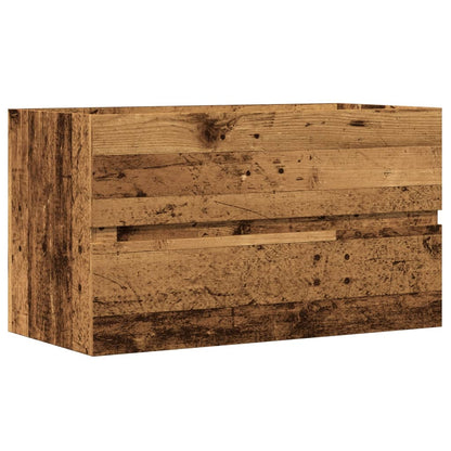 Meuble sous-lavabo vidaXL aspect bois de récupération 90x38,5x45 en bois d'ingénierie