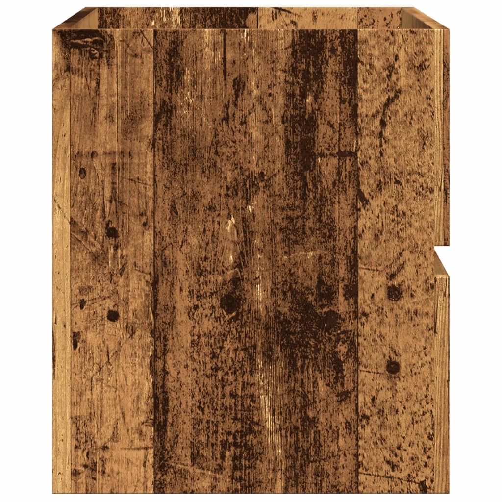 Meuble sous-lavabo vidaXL aspect bois de récupération 90x38,5x45 en bois d'ingénierie